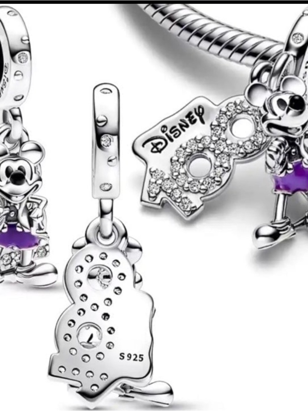 Pandora Disney Parks Disney100 Minnie Mouse Dangle Charm 793075C01 New in Box